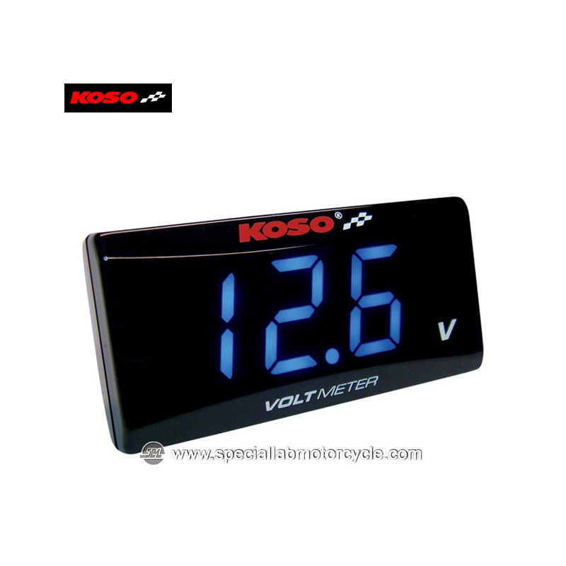 Koso Super Slim Clock & Volt Meter