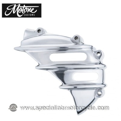 Motone Custom Cover Pignone Triumph Alluminio Lucidato