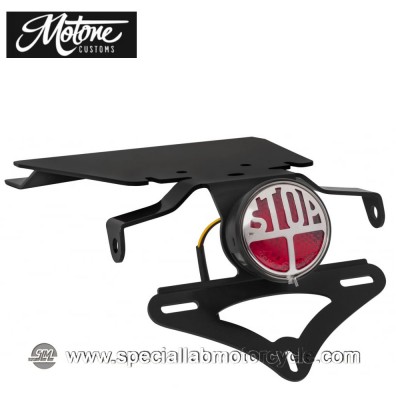 Motone Custom Kit Portatarga e Fanalino Posteriore Miller Tail Tindy per Triumph