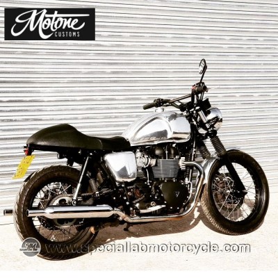 Motone Custom Sella Bonneville Cafè Racer Diamond Black Triumph