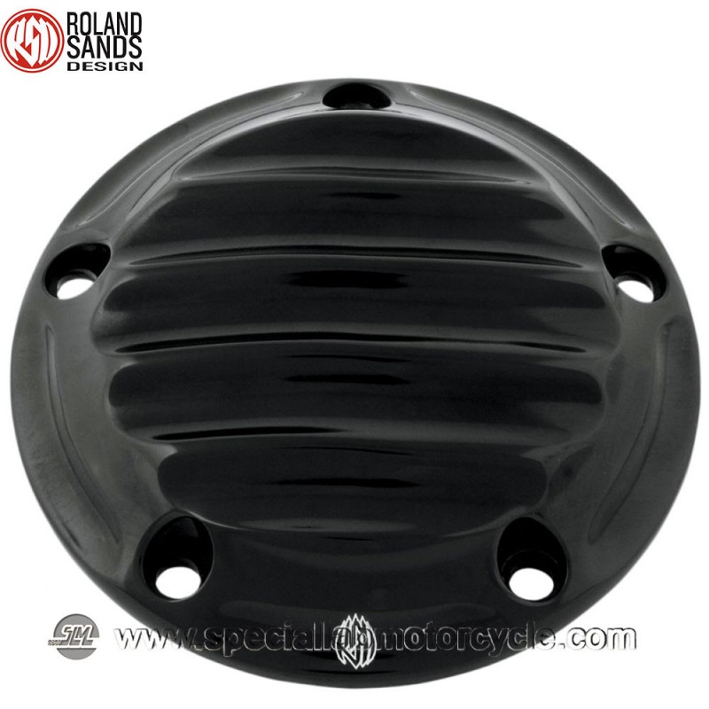 Cover Nostalgia Points Black Anodized Roland Sands Design Harley Model 1999 - 2016 Twin Cam