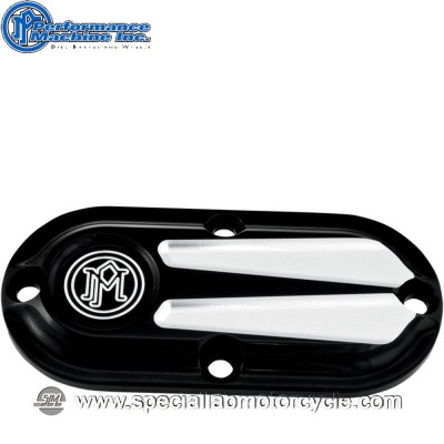 Performance Machine Cover Ispezione Primaria Scallop Contrast Cut Harley Model Softail FXST/FLST/FXWG dal 1984 al 2006 FXDWG dal