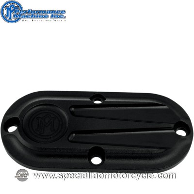 Performance Machine Cover Ispezione Primaria Scallop Black Ops Harley Model Softail FXST/FLST/FXWG dal 1984 al 2006 FXDWG dal 19