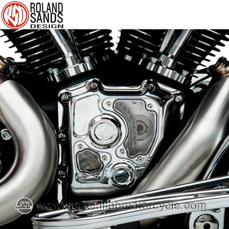 Roland Sands Design Clarity Cam Covers Chrome Model Harley Davidson Electra Glides FLHT/FLHR/FLHX/FLTR dal 2001 al 2014
