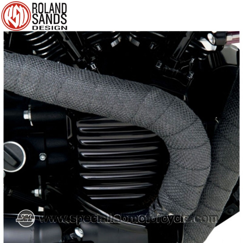 Roland Sands Design Nostalgia Timing Covers Black Anodized Model Harley Davidson Twin Cam dal 2001 al 2014