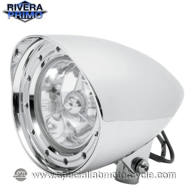 RIVERA PRIMO MIGHTY MAGNUM HEADLIGHT CLEAR LENS 14,5cm 5 3/4"