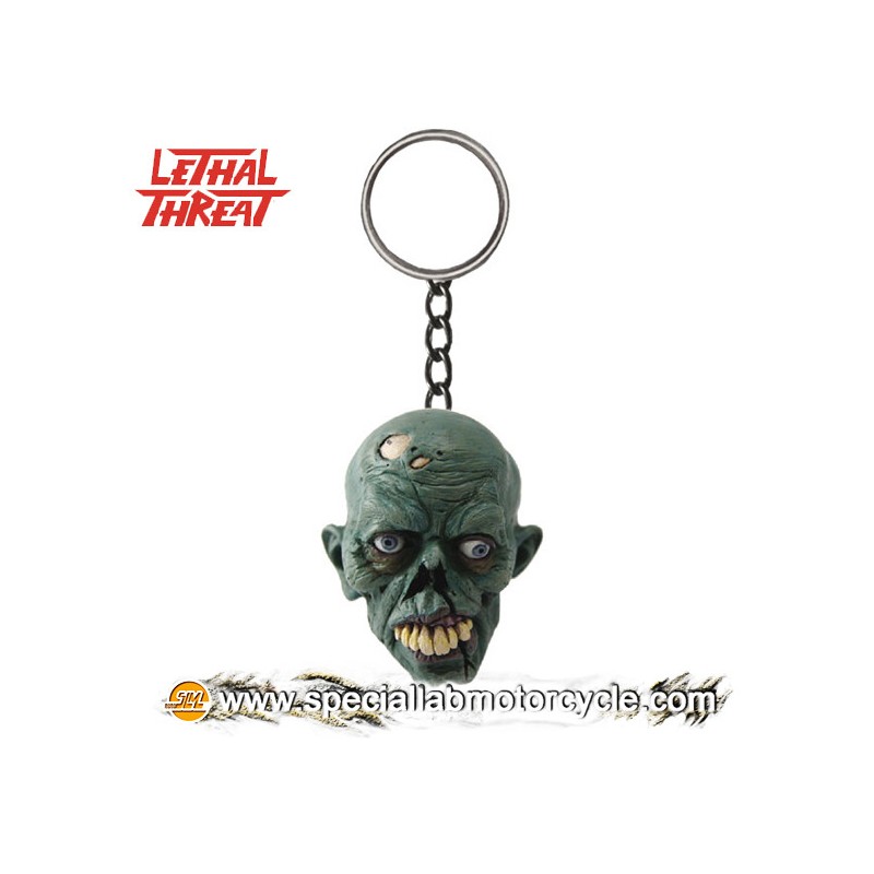 Lethal Threat 3D Key Chains Zombie Skull