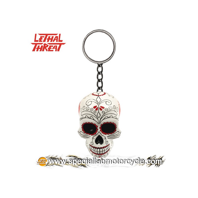 Lethal Threat 3D Key Chains Day Of The Dead Skull