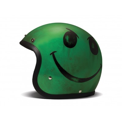 Casco DMD Jet Handmade Smile Acid Green ECE