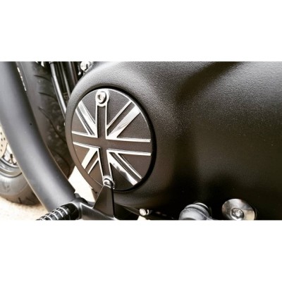 Cover Motore Lato Frizione Motone Custom Union Jack Triumph Bonneville 2016 – UP