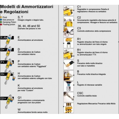 Mono ammortizzatore Ohlins Ducati Monster 821 2012 - 2020