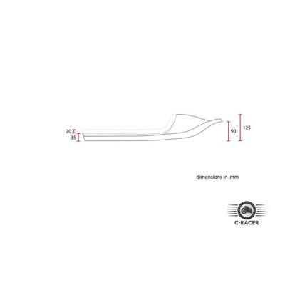 Sella Universale Cafe Racer C-Racer Bolntor SCR5