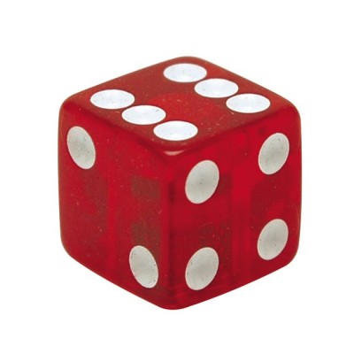 Coppia Tappi Valvola Trick Topz Dice Clear Red
