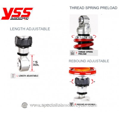 Ammortizzatori Posteriori YSS Eco Plus 365/375mm