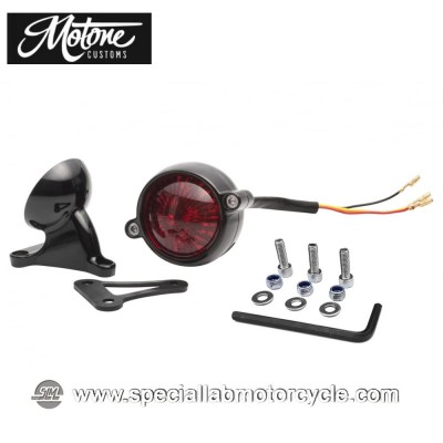 Motone Custom Kit Fanalino Posteriore Led Eldorado Alluminio Nero