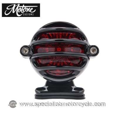Motone Custom Kit Fanalino Posteriore Led Lecter Alluminio Nero