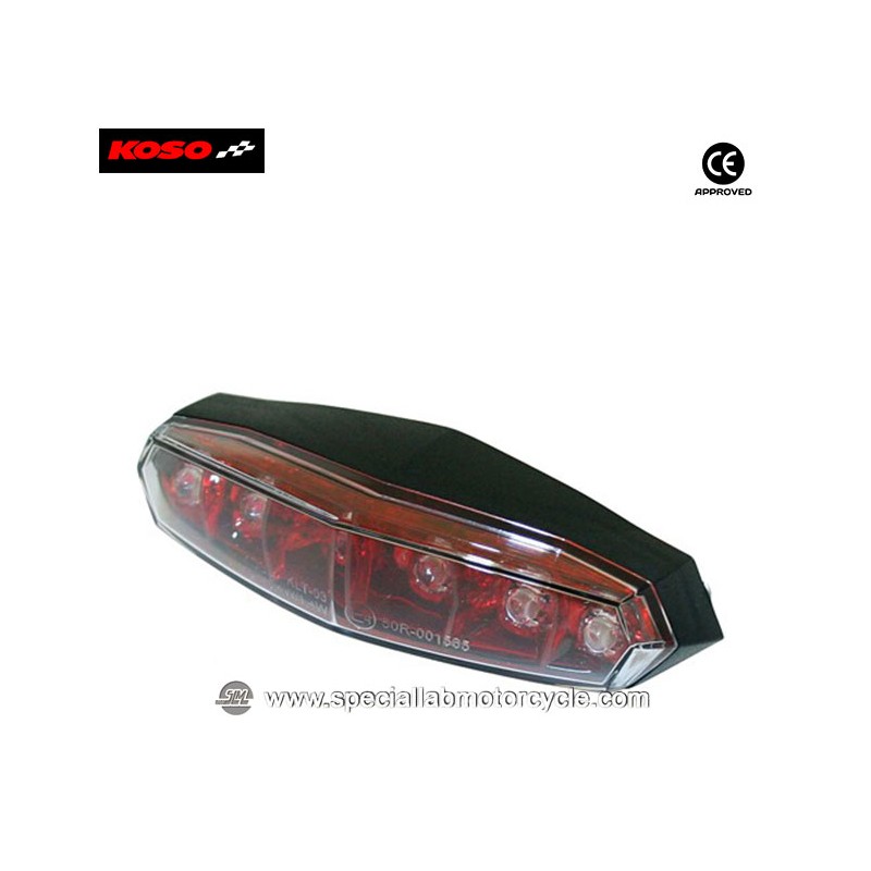 Fanalino Posteriore LED Mini Total Black Cafe Racer K Style