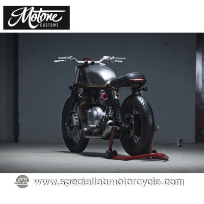 Frecce Cafe Racer Alogene Motone Custom Bullet Style Alluminio Nero Anodizzato