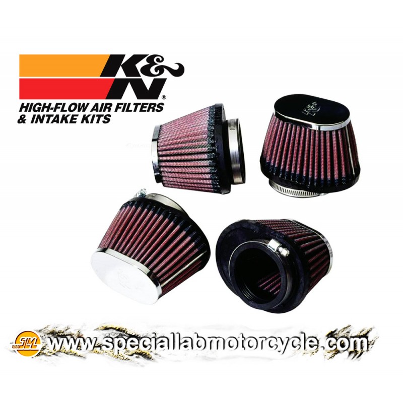 KIT 4 Filtri Aria Ovali K&N Performance 54x70mm per Kawasaki
