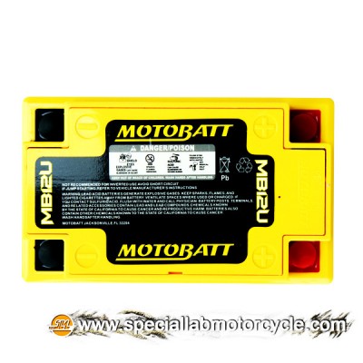 Batteria Sigillata MotoBatt MB12U 12V-15Ah per Honda