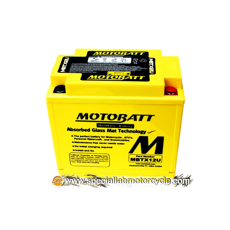 Batteria Sigillata MotoBatt MBTX12U 12V-14Ah per Honda