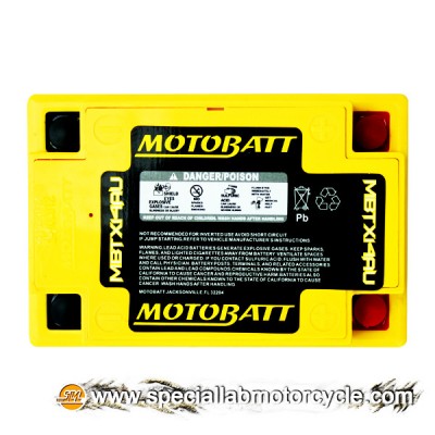 Batteria Sigillata MotoBatt MBTX14AU 12V-16,5Ah per Moto Guzzi