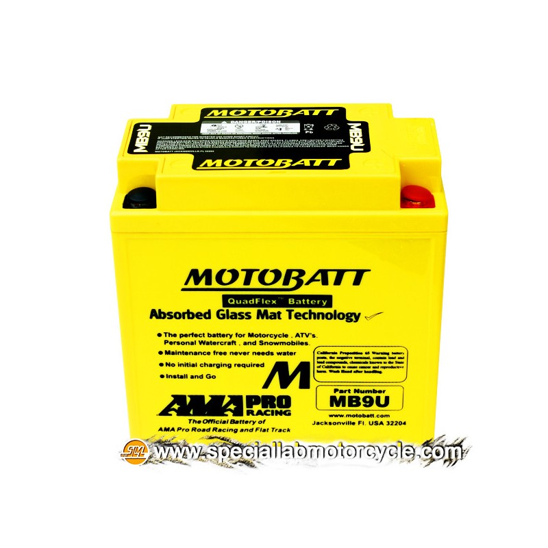 Batteria Sigillata MotoBatt MB9U 12V-11Ah per Moto Morini