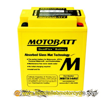 Batteria Sigillata MotoBatt MBTX14AU 12V-16,5Ah per Yamaha