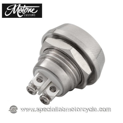 Motone Custom Micro Switch Momentary 1 Pulsante Cromato