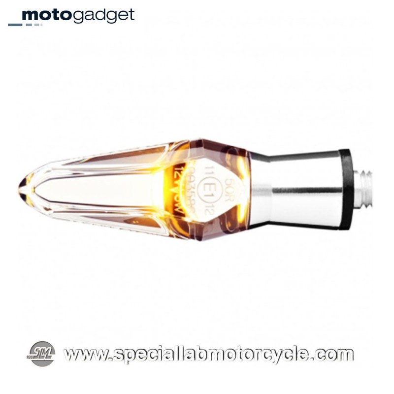 Freccia LED Motogadget M-Blaze Ice Chromed Clear Lens