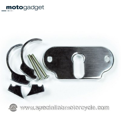 Supporto Motogadget MSM Combi Clip Kit per Motoscope Mini Alluminio Lucidato