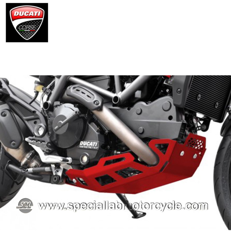 Piastra Paramotore Ibex per Ducati Hypermotard/Hyperstrada 821 Red