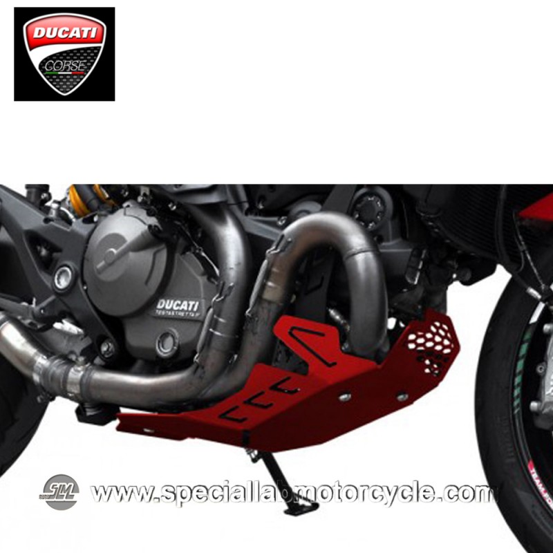Piastra Paramotore Ibex per Ducati Monster 821 Red