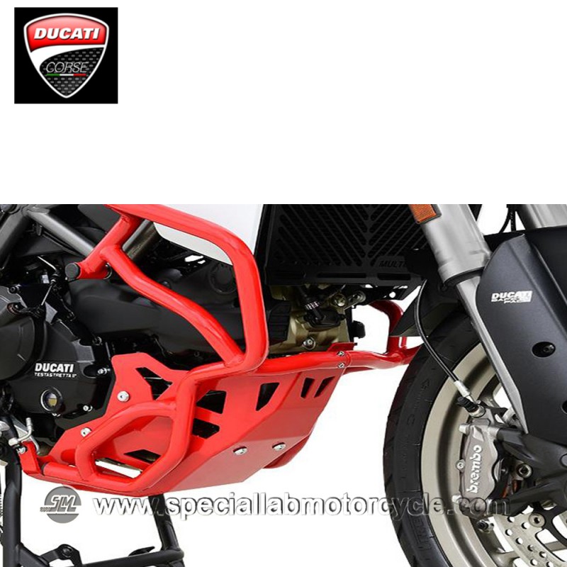 Piastra Paramotore Ibex per Ducati Multistrada 950 Red