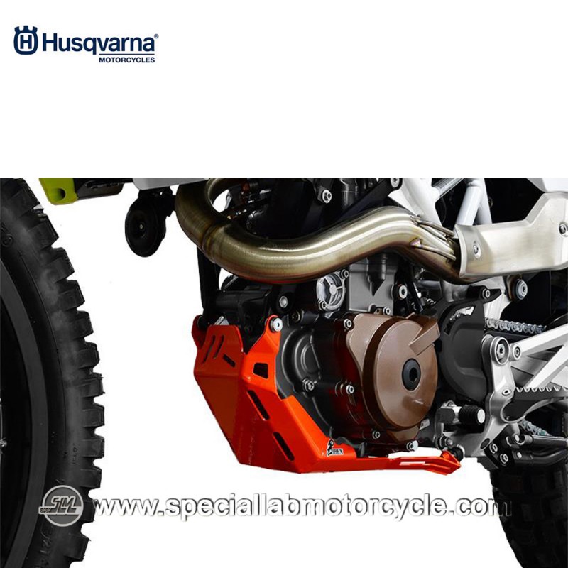 Piastra Paramotore Moto Ibex per Husqvarna Enduro 701 Orange