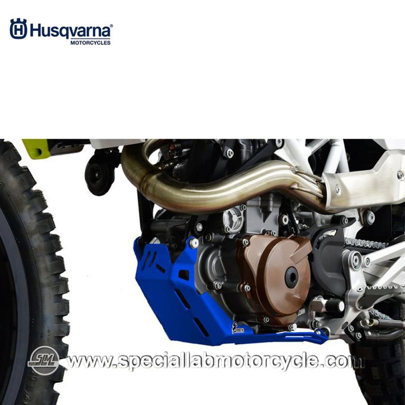 Piastra Paramotore Moto Ibex per Husqvarna Enduro 701 Blu