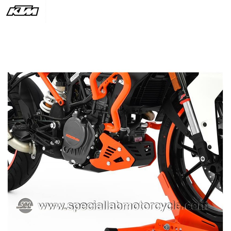 Piastra Paramotore Ibex per KTM Duke 125 Orange
