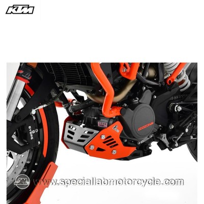 Piastra Paramotore Ibex per KTM Duke 125 Orange