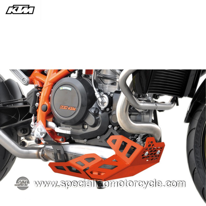 Piastra Paramotore Ibex per KTM Duke 690 Orange